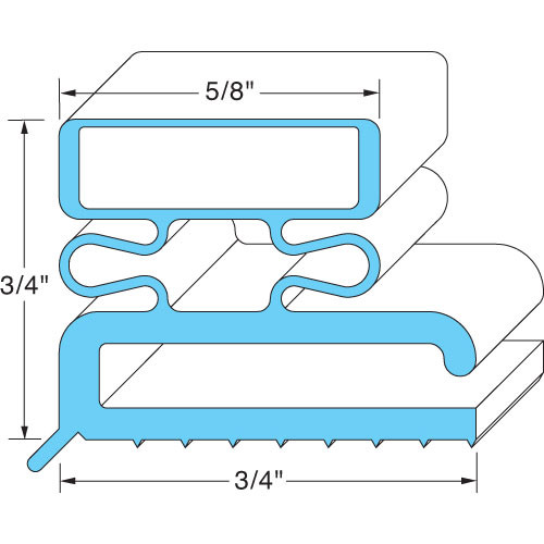 DOOR GASKET 36 1/2" X 80", AllPoints, 741270, 741270