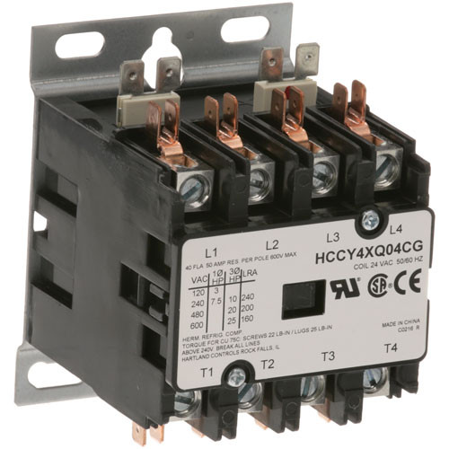 CONTACTOR 4P 40/50A 24V, Groen, 119811, 441133