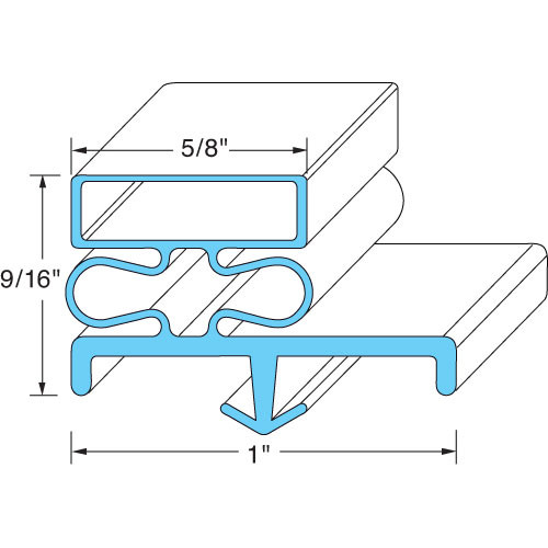 GASKET, DOOR 22 3/4" X 25", Victory, 50866901, 741159