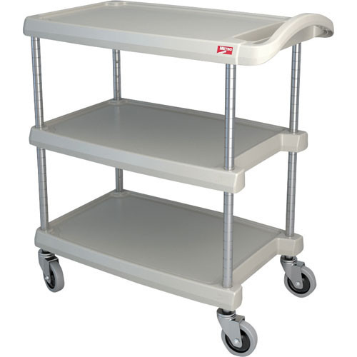 CART, UTILITY, 3 SHELF, GRAY, Intermetro, BC1627-34G-SR, 1267022