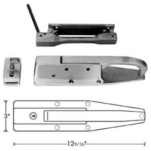 LATCH (W/FL STRIKE/IR), AllPoints, 1221129, 1221129