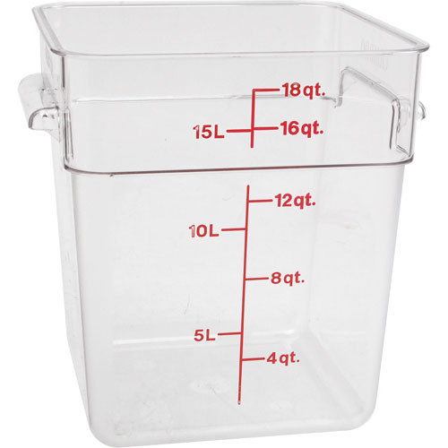 CONTAINER CLEAR  18QT, Cambro, 18SFSCW, 178517