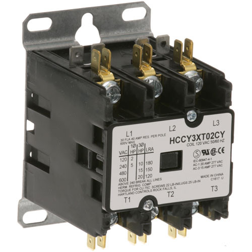 CONTACTOR 3P 30/40A 120V, Hobart, 00-087713-039-2, 441069