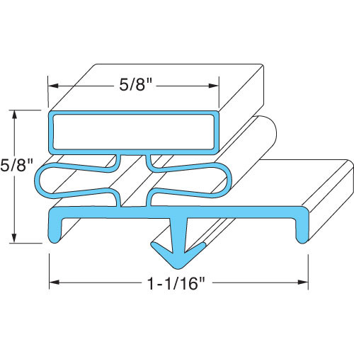 DOOR GASKET, Master-Bilt, 37-01254, 741449