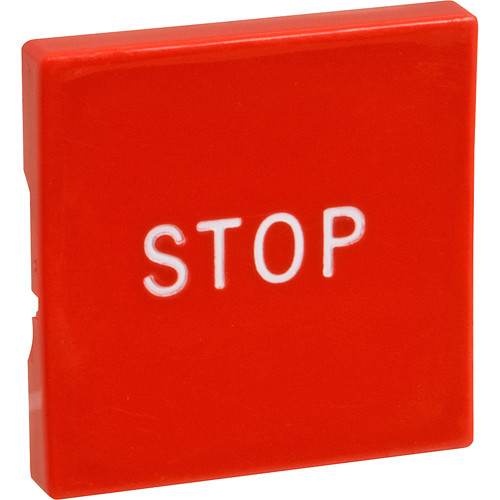 BUTTON, RED/SQ W/ STOP MARKING, Oliver Products, 5708-6116, 8014206