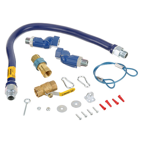 GAS HOSE KIT, 3/4" DIA, SNAPFAST, SWIVEL MAX, Dormont, 1675KIT2S36, 8017854