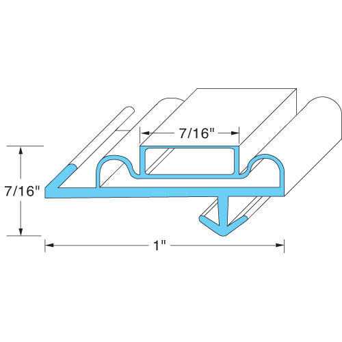 DOOR GASKET 25-1/4W X 70L OD, Anthony, 02-10090-0005, 741219