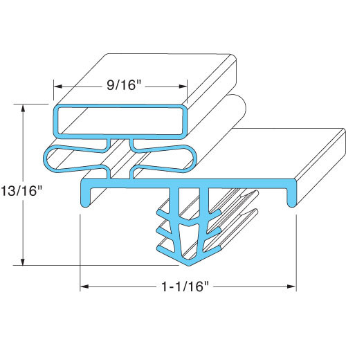 DOOR GASKET, Delfield, 1701318, 741371