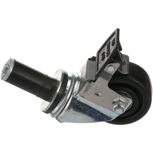 CASTER, 3" W/ BRAKE, STEM SWIVEL, Quality Industries, 900031, 8012679