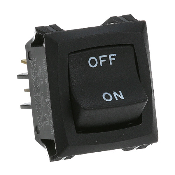 BLACK DPST ROCKER SWITCH, Blodgett, 19619, 8002656