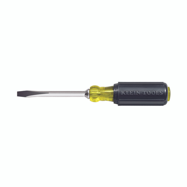 SCREWDRIVER, 1/4" HD, SQUARE SHANK, Klein Tools, 600-4, 8016140