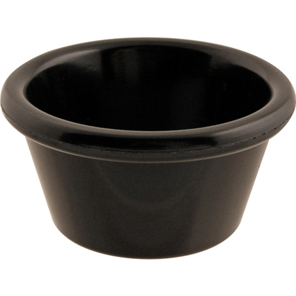 RAMEKIN, SMOOTH, 2 OZ, BLACK, 12-PK, AllPoints, 2801380, 2801380