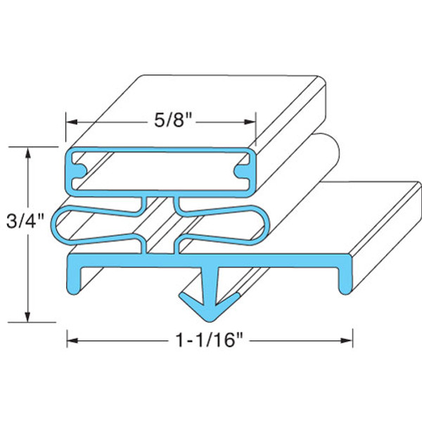 GASKET - 52, Beverage Air, 404-529, 741107