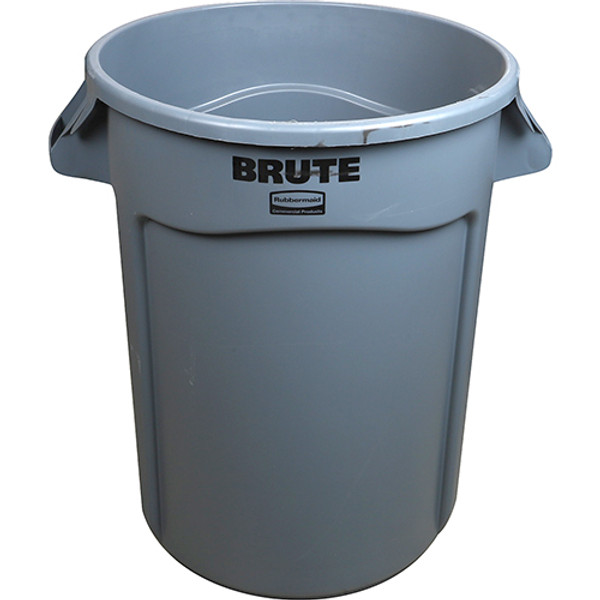 Trash Can-32gal Rnd Gray, Rubbermaid, FG263200GRAY, 136152