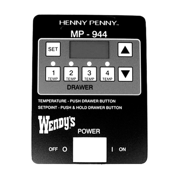 HP MP944 DECAL FOR CONTR OL PAN, Henny Penny, 51464, 8009817