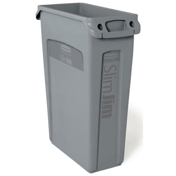 Vented Trash Can 23 Gal Gray, Rubbermaid, FG354000GRAY, 8405080