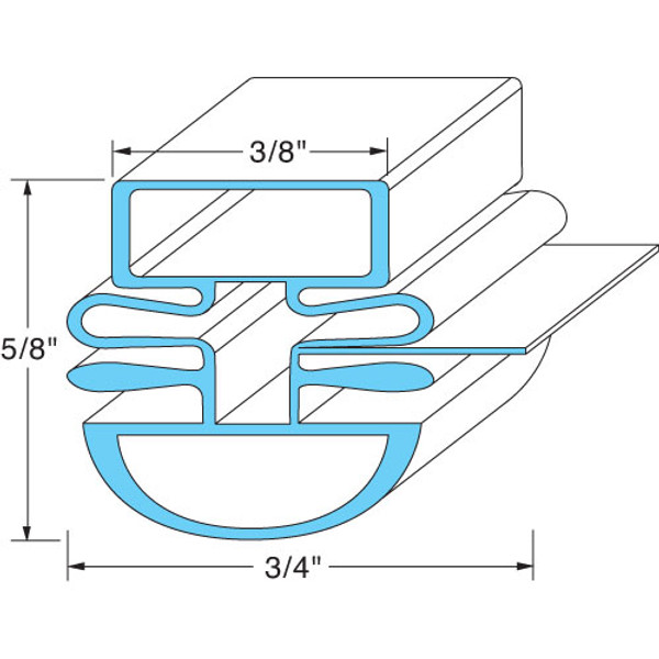 DOOR GASKET - 24" x 61", Turbo Air, P8F3300200, 741400