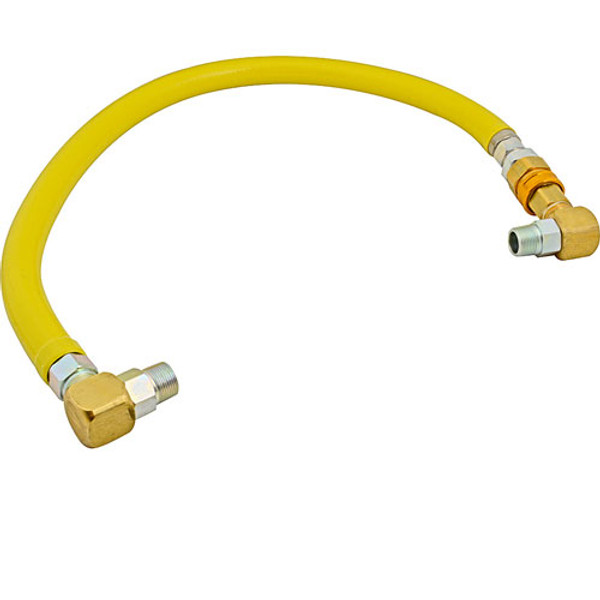 GAS HOSE FLEX CTD 1 X 48 W/90  (5 3/ 4 O.D ), T&S Brass, HG-4E-48S, 1571167