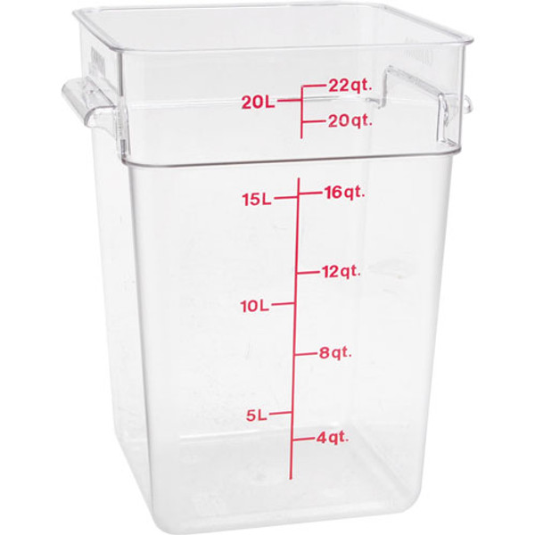 CONTAINER SQ CLEAR 22QT