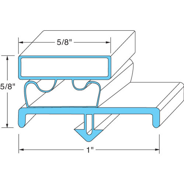 GASKET, DOOR, Beverage Air, 703-677C, 741121