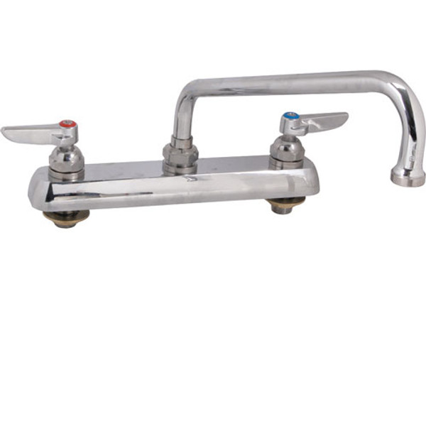 FAUCET, 8"DECK, 10"SPT, LEADFREE, T&S Brass, 1122, 1101148