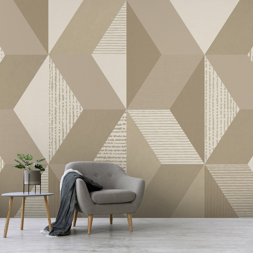 Tribal Geo Neutral Bespoke Mural