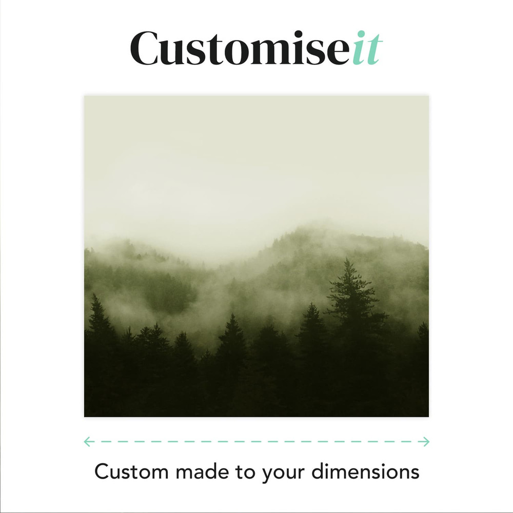 Misty Landscape Green Bespoke Mural