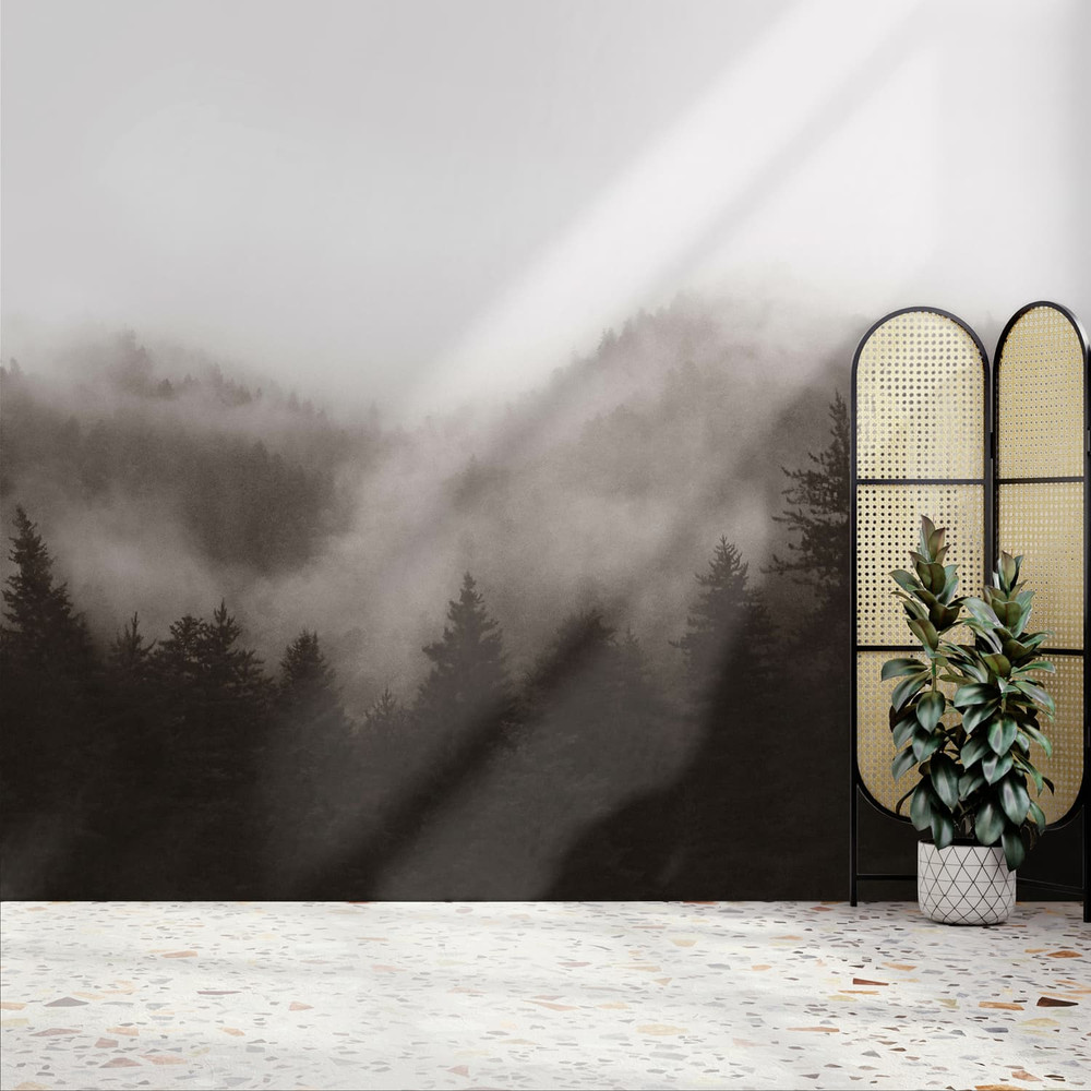 Misty Landscape Neutral Bespoke Mural