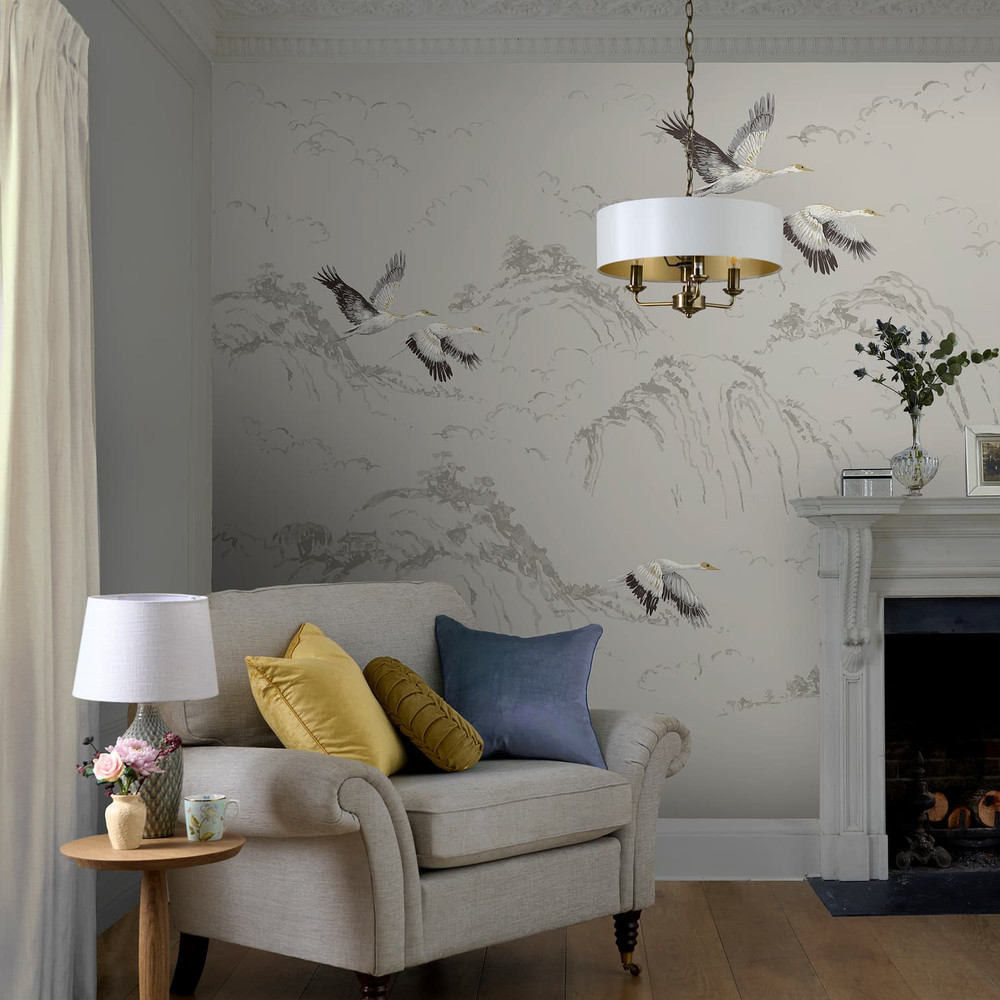 Laura Ashley Animalia Silver Bespoke Mural