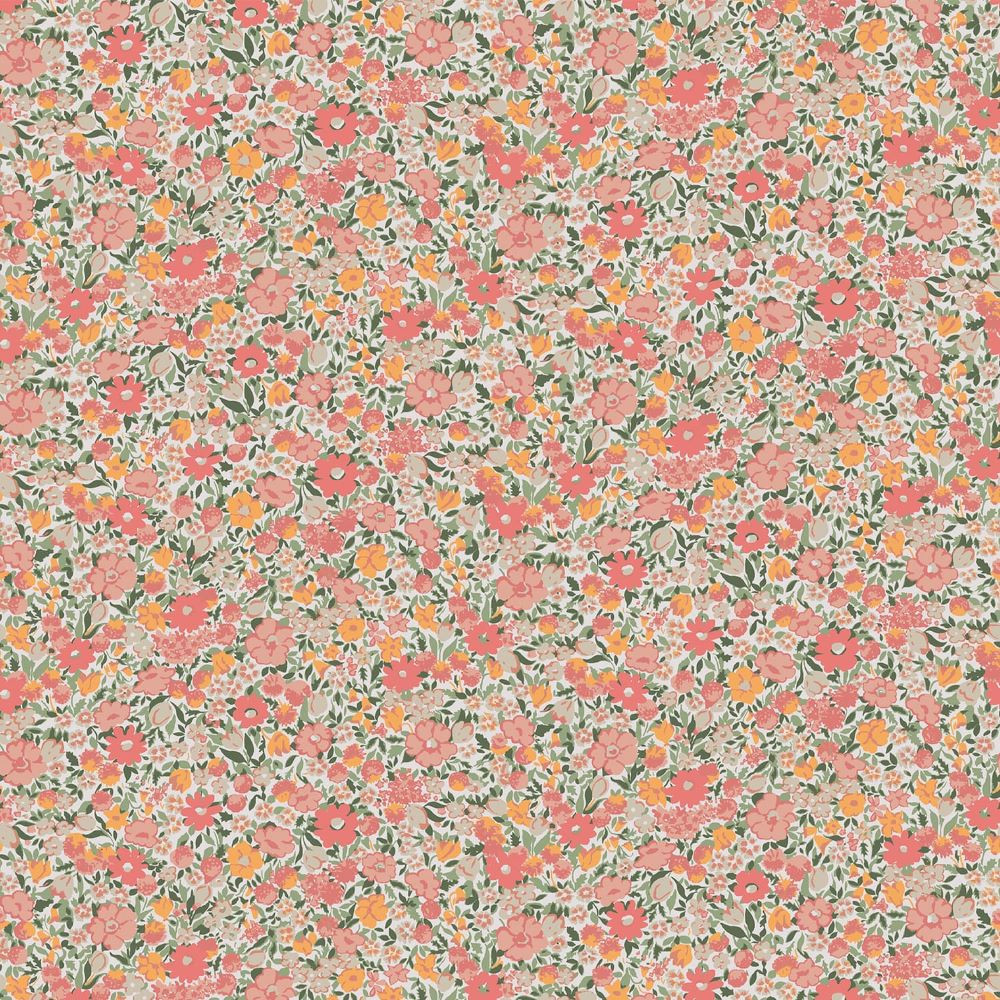 Laura Ashley Loveston Coral Pink Wallpaper