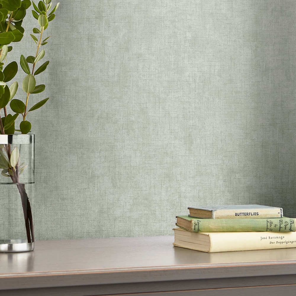 Laura Ashley Plain Sage Leaf Wallpaper