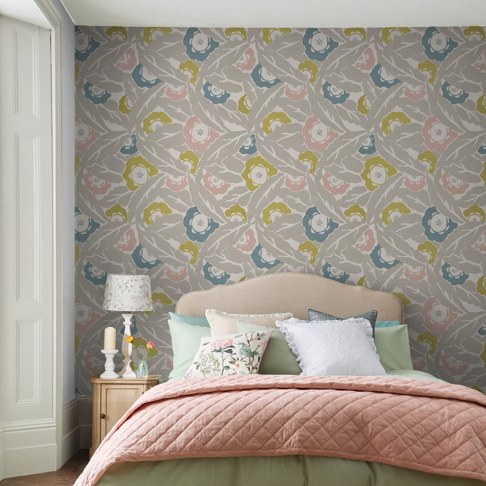 Next Optimism Floral Grey Wallpaper