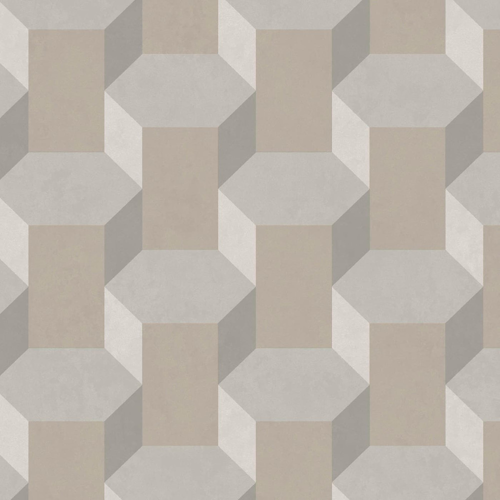 Vintage Geometrics Neutral Wallpaper