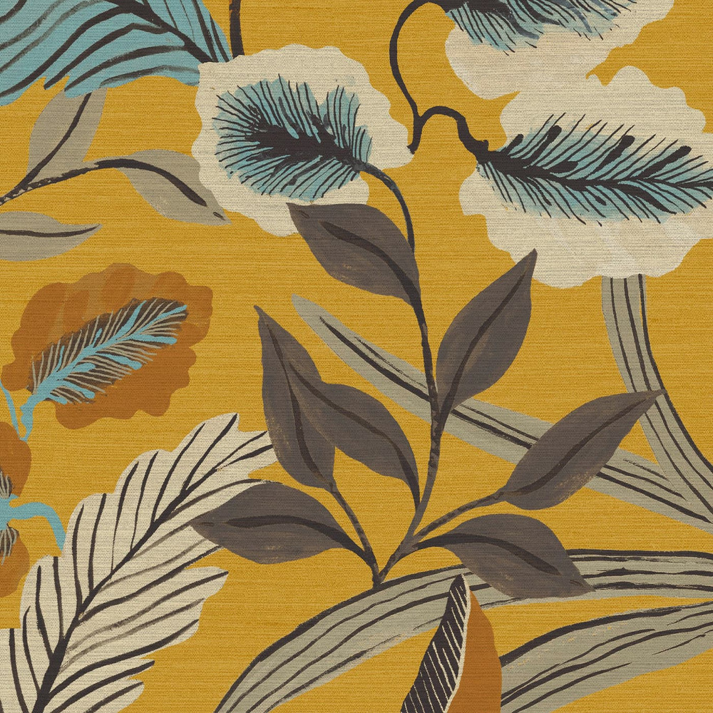 Paradise Arts Ochre Wallpaper