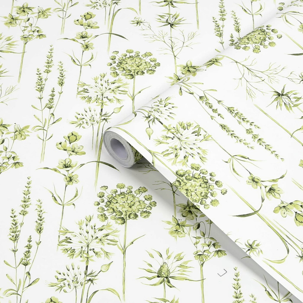 Botanical Wildflowers Wallpaper