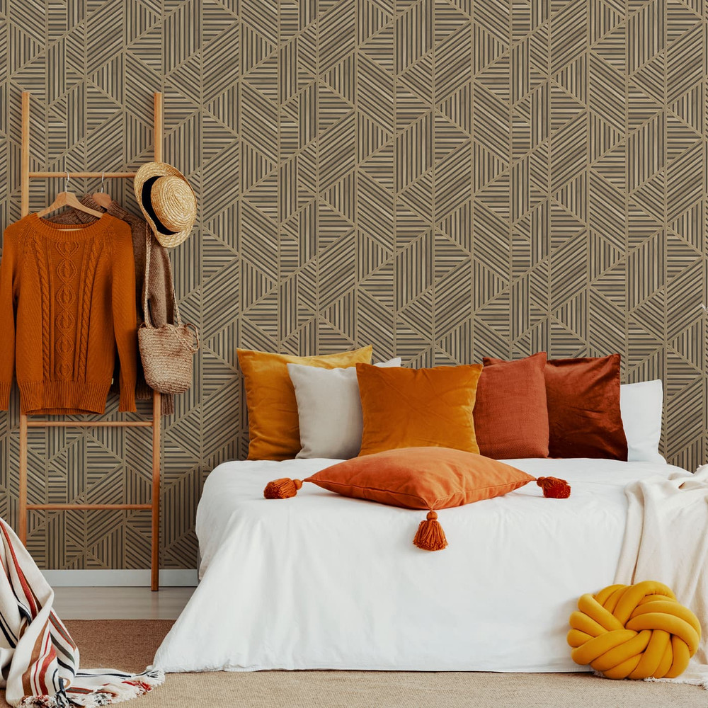 Scandi Slat Panel Wallpaper