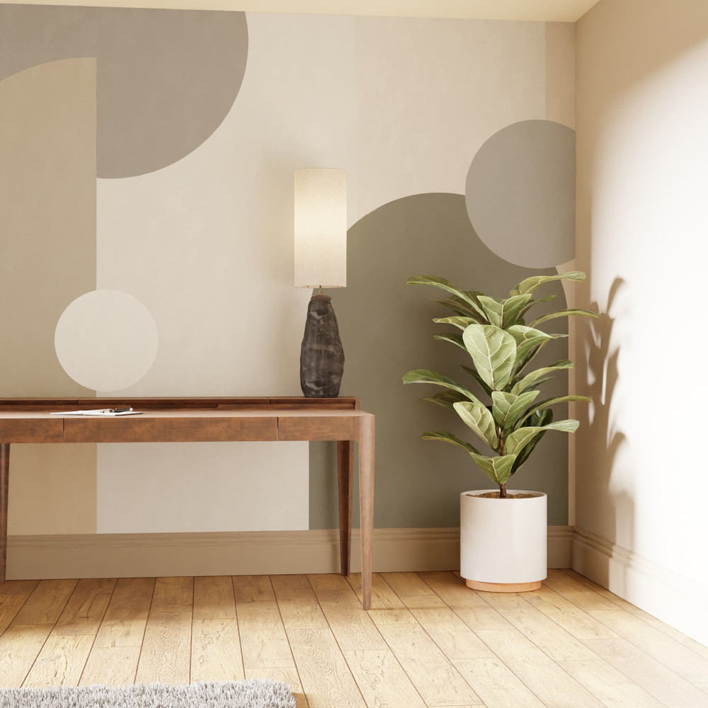 Curve and Arch Geo Neutral Bespoke Mural