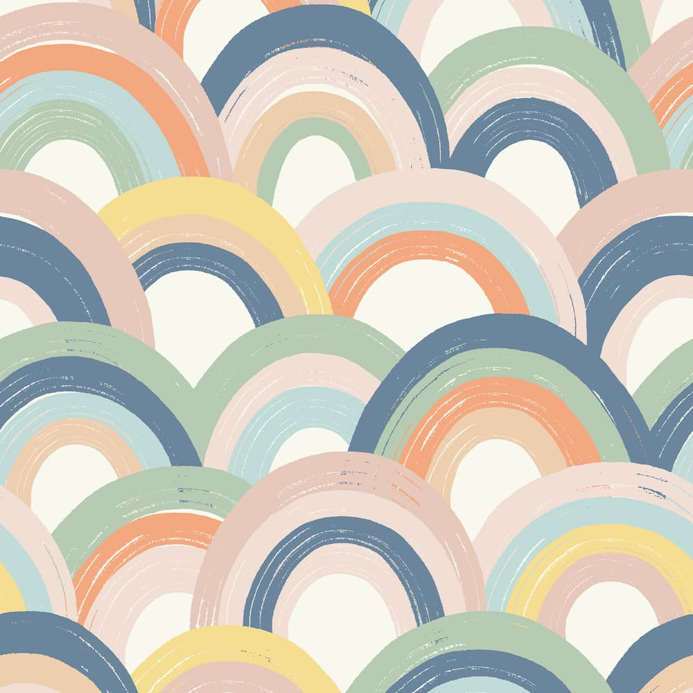 Abstract Rainbow Pastel Wallpaper