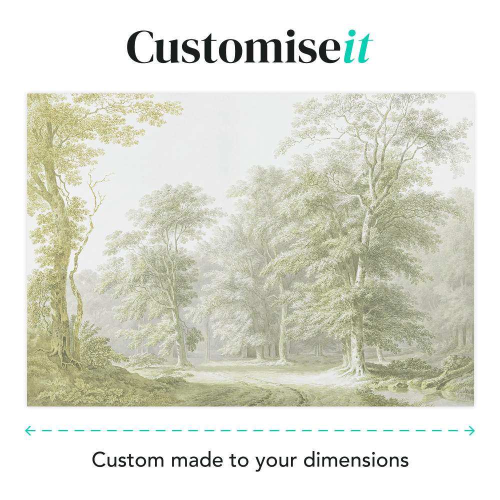 Stately Woodland Sage Bespoke Mural