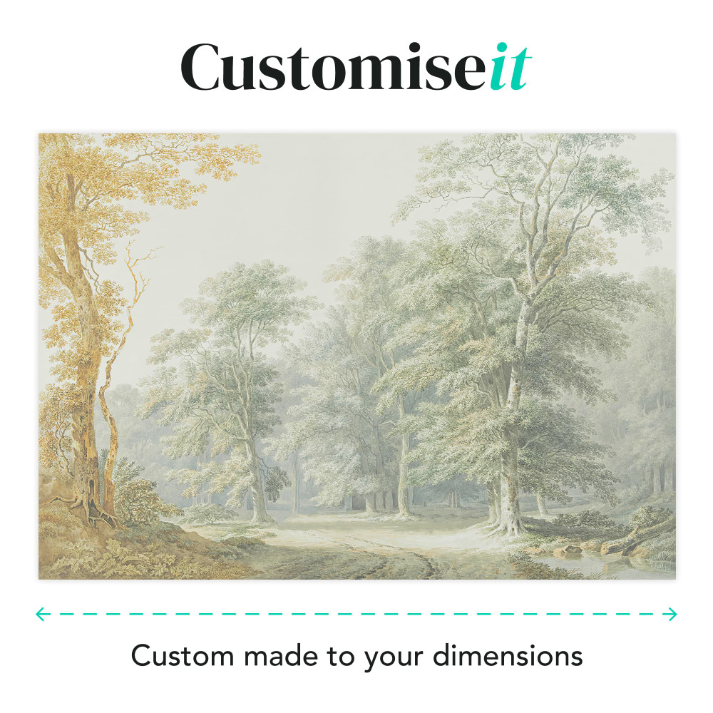 Stately Woodland Green Bespoke Mural