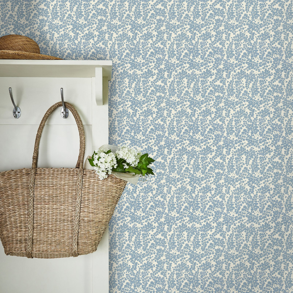 Laura Ashley Cariad Spray Newport Blue Wallpaper