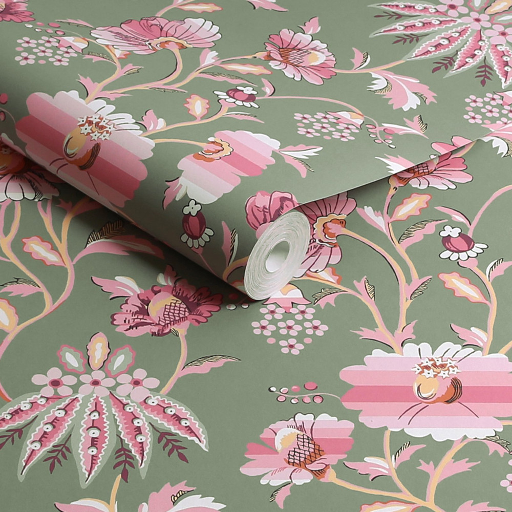 Cath Kidston Friendship Garden Sage Wallpaper