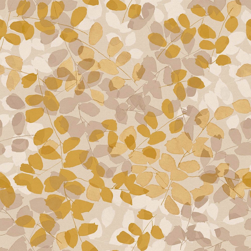 Next Forest Floor Ochre Wallpaper