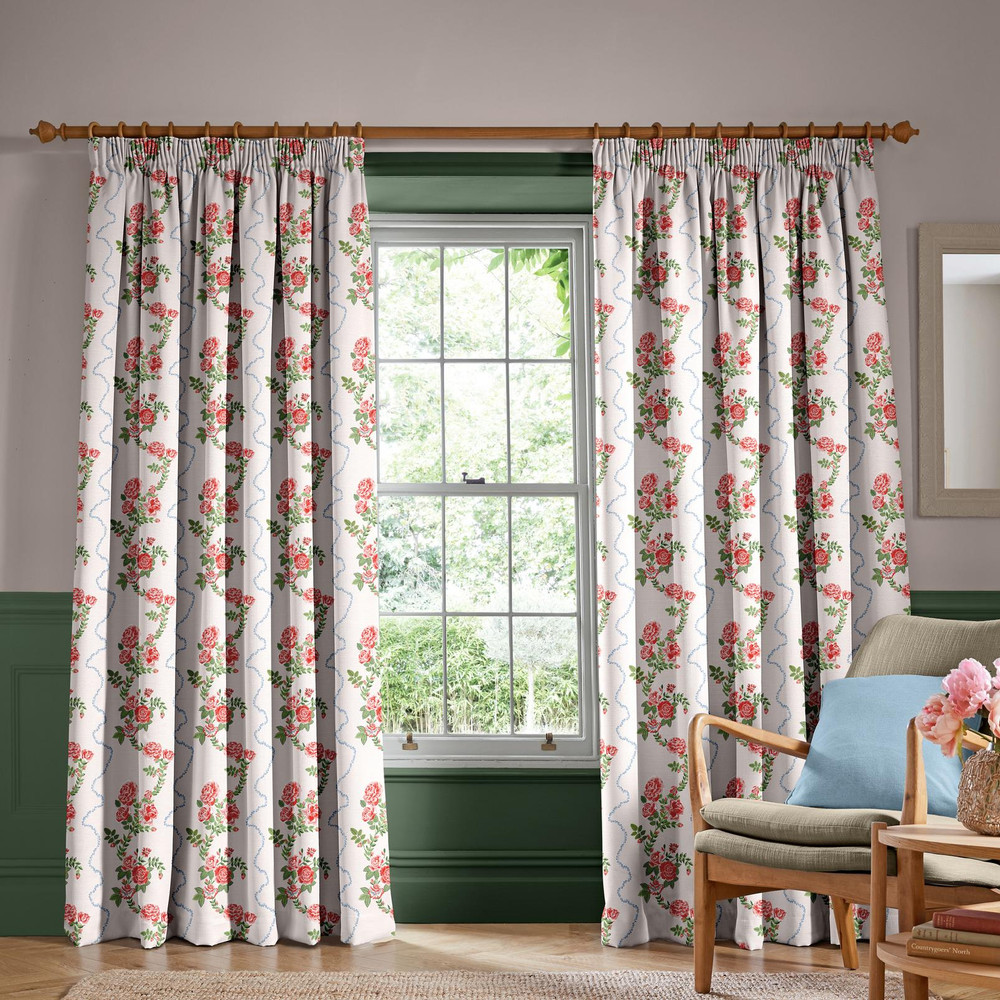 Rose Flutter Pink Curtains by Cath Kidston