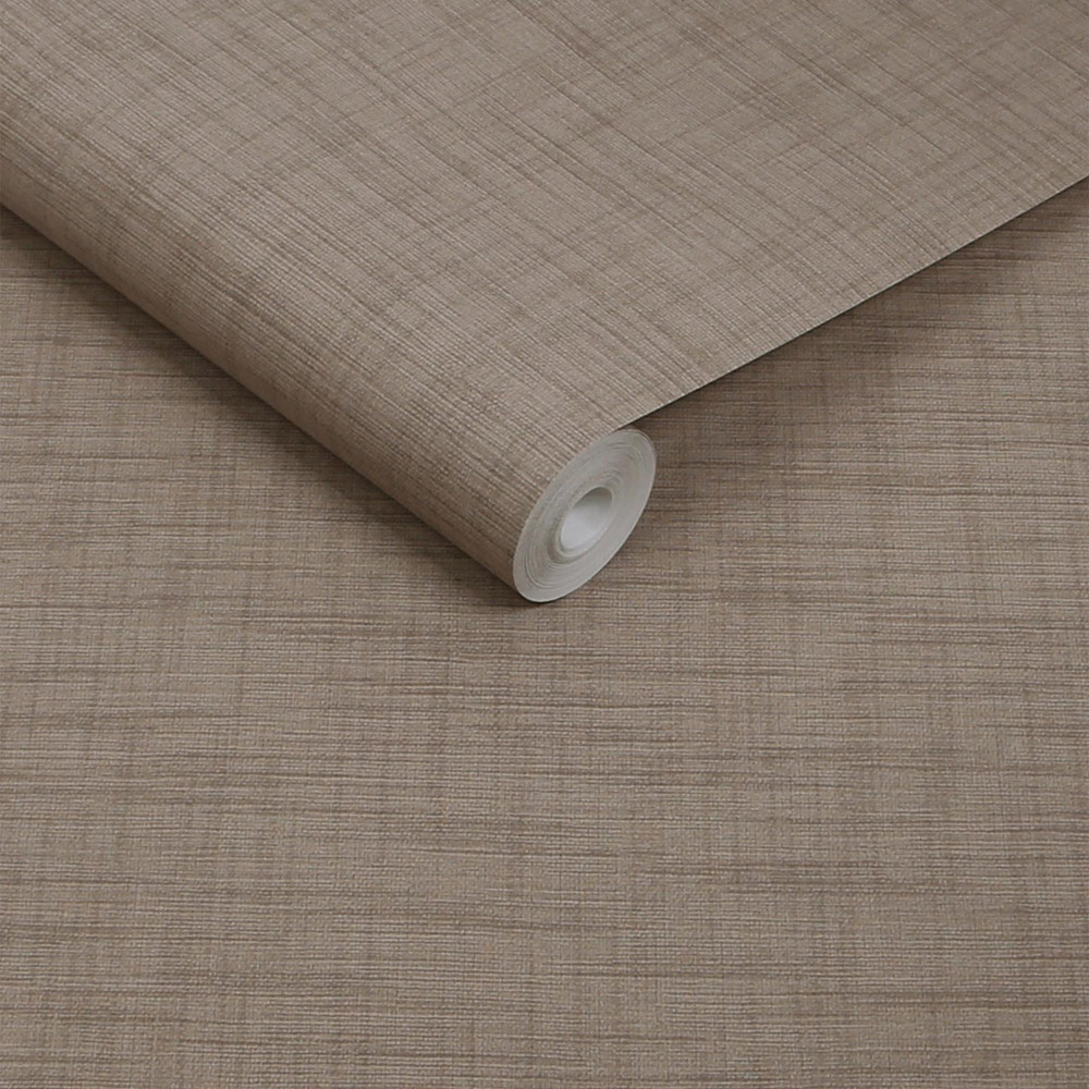 Abigail Ahern Weathered Linen Cocoa Wallpaper