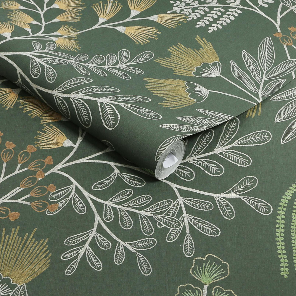 Richmond Forest Green Wallpaper