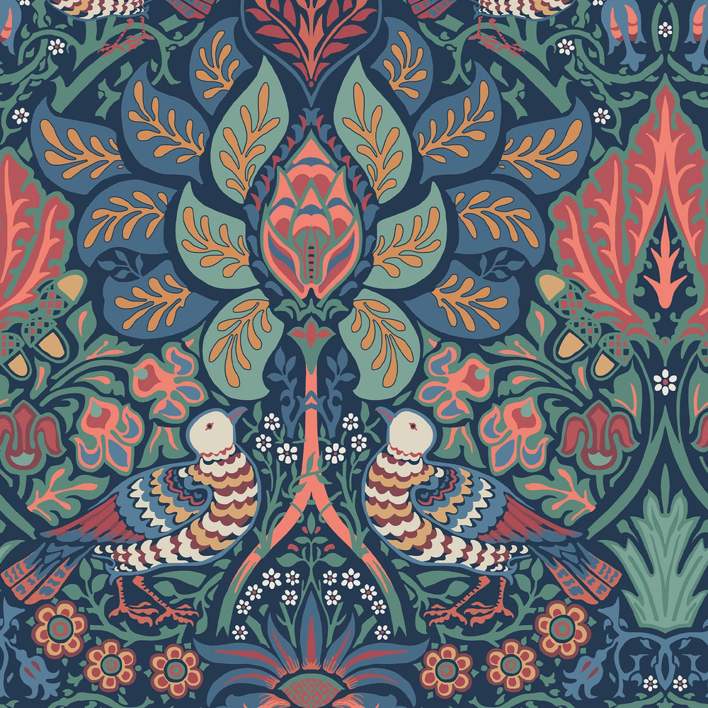 Dove & Rose Midsummer Wallpaper