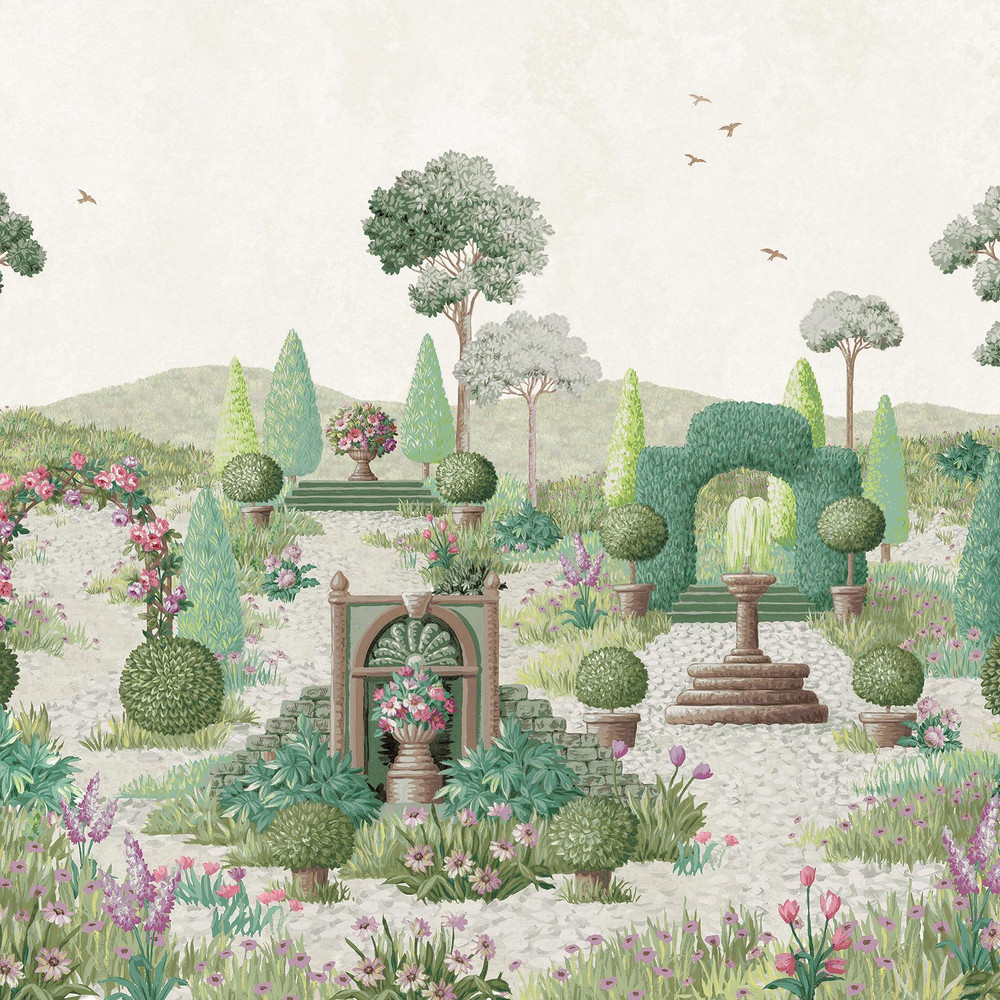 Naunton Folly Fern Green Bespoke Mural