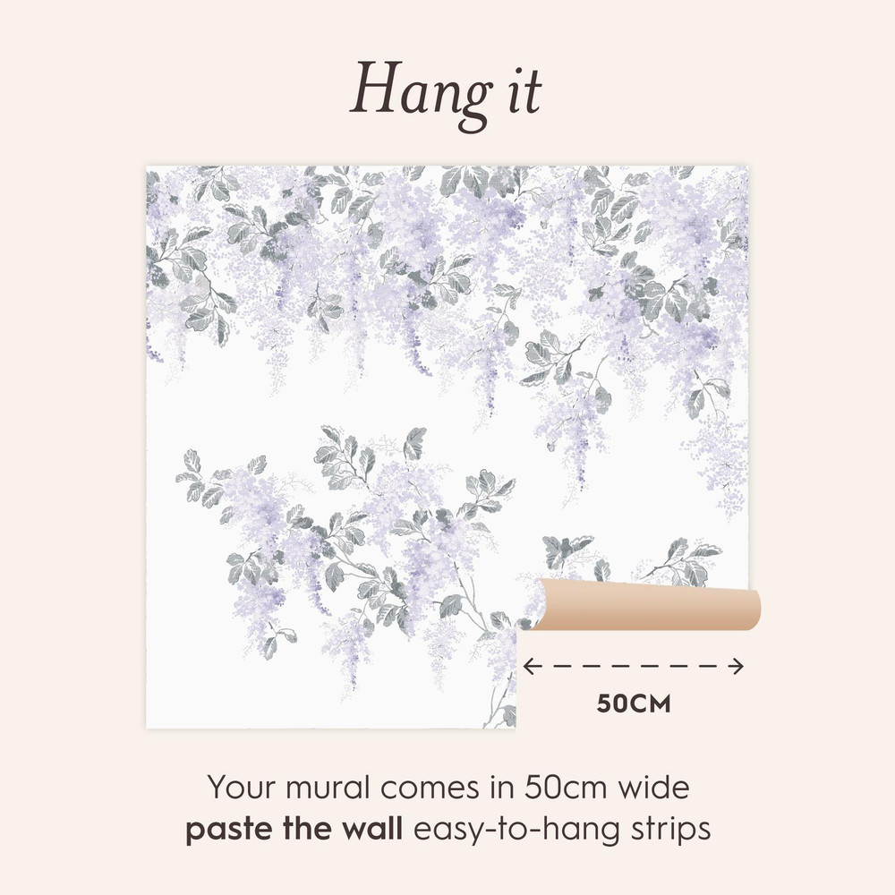 Mirabelle Pale Amethyst Bespoke Mural