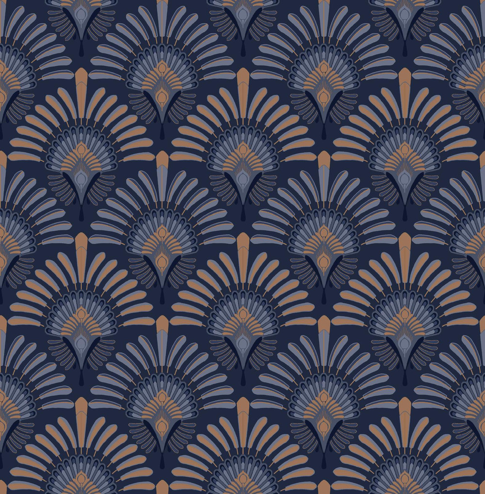 Transform Peacock Brown Peel and Stick Wallpaper